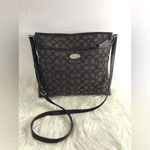 Coach Crossbody Purse Gray black